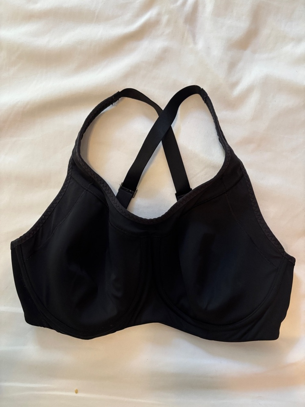 Athleta Black Cross-Back Underwire Sports Bra